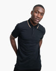 BOSS Black Cotton-Pique Polo Shirt With Logo Detail | LEVISONS