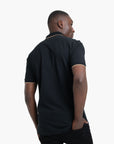 BOSS Black Cotton-Pique Polo Shirt With Logo Detail | LEVISONS