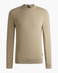 BOSS Black Micro-Structured Summer Weight Cotton Sweater | LEVISONS