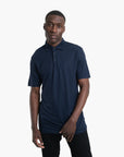 BOSS Black Cotton Polo Shirt With Logo-Print | LEVISONS