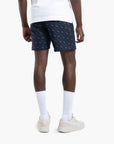 BOSS Black Geomatric-Print Swim Shorts | LEVISONS