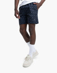 BOSS Black Geomatric-Print Swim Shorts | LEVISONS