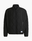 Hugo Blue Water-Repellent Quiled Jacket With Logo Badge | LEVISONS