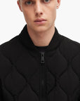 Hugo Blue Water-Repellent Quiled Jacket With Logo Badge | LEVISONS