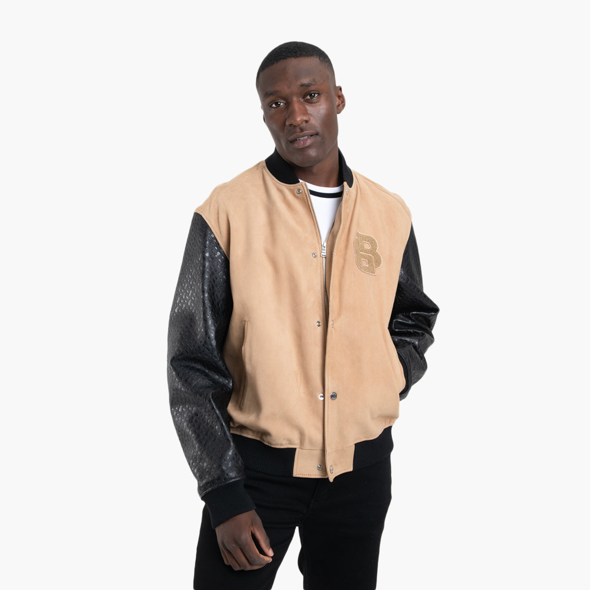Regular-Fit Leather Bomber Jacket – Levisons