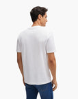 BOSS Black Cotton-Jersey T-Shirt With Mixed -Media Artwork | LEVISONS