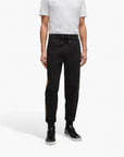BOSS Black Cotton-Blend Tracksuit Bottoms With Colour-Blocking | LEVISONS