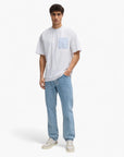 BOSS Black Mercerised-Cotton T-Shirt With Panelled Stripes. | LEVISONS