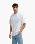 BOSS Black Mercerised-Cotton T-Shirt With Panelled Stripes. | LEVISONS