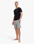 BOSS Black Drawstrong Shorts In French Terry With Stripes And Logo | LEVISONS