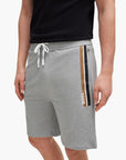 BOSS Black Drawstrong Shorts In French Terry With Stripes And Logo | LEVISONS