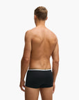 BOSS Black Three-Pack Of Cotton-Blend Trunks With Signature Waistbands | LEVISONS