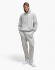 Hugo Blue Cotton-Terry Hoodie With Outline Logos | LEVISONS