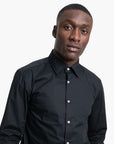 BOSS Black Slim-Fit Shirt In Easy-Iron Stretch-Cotton Poplin | LEVISONS