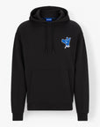 Hugo Blue Cotton-Terry Hoodie With New-Season Logo Artwork | LEVISONS