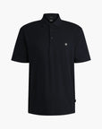 BOSS Black Mercerized-Cotton Polo Shirt With Double Monogram | LEVISONS