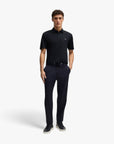 BOSS Black Mercerized-Cotton Polo Shirt With Double Monogram | LEVISONS
