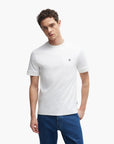 BOSS Black Mercerized-Cotton T-Shirt With Double B Monogram | LEVISONS