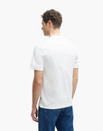 BOSS Black Mercerized-Cotton T-Shirt With Double B Monogram | LEVISONS