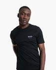 BOSS Black Rubber Logo Cotton T-Shirt | LEVISONS