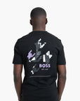 BOSS Black Rubber Logo Cotton T-Shirt | LEVISONS
