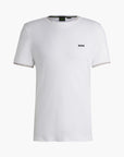BOSS Green Stretch-Cotton T-Shirt With Stripes And Logo | LEVISONS