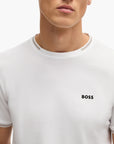 BOSS Green Stretch-Cotton T-Shirt With Stripes And Logo | LEVISONS