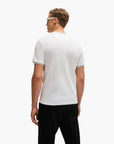BOSS Green Stretch-Cotton T-Shirt With Stripes And Logo | LEVISONS