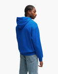 Hugo Blue Relaxed-Fit Hoodie In French Terry With Logo Print | LEVISONS