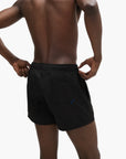Hugo Blue Partially Lined Quick-Dry Swim Shorts With Vertical Logo | LEVISONS