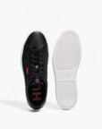 Hugo Red Cupsole Trainers In Faux Leather With Logo Flag | LEVISONS