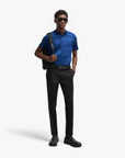 BOSS Black Mercerized-Cotton Polo Shirt With Jacquard Pattern | LEVISONS