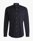 BOSS Black Regular-Fit Shirt In Easy-Iron Stretch-Cotton Poplin | LEVISONS