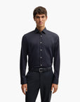 BOSS Black Regular-Fit Shirt In Easy-Iron Stretch-Cotton Poplin | LEVISONS