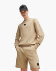 Hugo Red Cotton-Terry Regular-Fit Sweatshirt With Logo Trim | LEVISONS