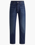 Hugo Blue Regular-Fit Jeans In Dark-Blue Stonedwashed Denim | LEVISONS