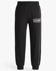 Hugo Blue Cotton-Terry Tracksuit Bottoms With Chain-Stitch Logo | LEVISONS
