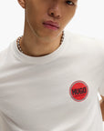Hugo Red Cotton-Jersey T-Shirt With Racing Logo Print | LEVISONS