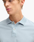 BOSS Black Mercerized-Cotton Regular-Fit Polo Shirt With Stripe Trims | LEVISONS