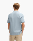 BOSS Black Mercerized-Cotton Regular-Fit Polo Shirt With Stripe Trims | LEVISONS