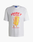 Hugo Blue Cotton-Jersey Regular-Fit T-Shirt With Seasonal Artwork | LEVISONS