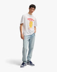 Hugo Blue Cotton-Jersey Regular-Fit T-Shirt With Seasonal Artwork | LEVISONS
