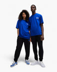 Hugo Blue Cotton-Jersey T-Shirt With Happy Hugo Logo | LEVISONS