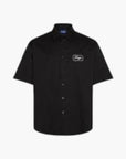 Hugo Blue Garage Workshirt Embroidered Cotton Twill | LEVISONS