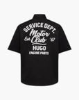 Hugo Blue Garage Workshirt Embroidered Cotton Twill | LEVISONS