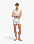 BOSS Black Three-Pack Of Cotton Tank Tops With Embroidered Logos | LEVISONS