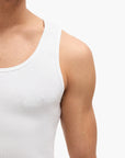 BOSS Black Three-Pack Of Cotton Tank Tops With Embroidered Logos | LEVISONS