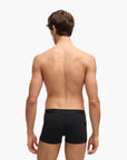 BOSS Black Three-Pack Of Stretch-Cotton Trunks With Logo Waistbands | LEVISONS