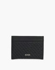 BOSS Black Silver Logo Monogram Card Holder | LEVISONS