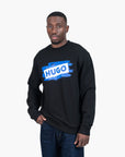 Hugo Blue Regular-Fit Logo Sweatshirt | LEVISONS